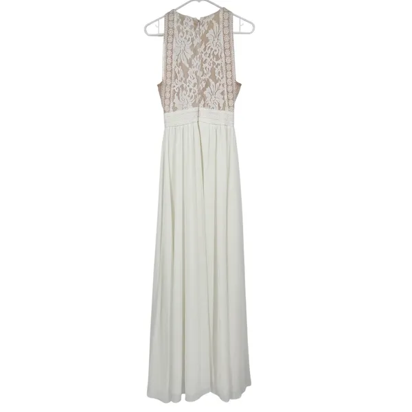 Lulus‎ White Lace Sleeveless Maxi Dress Small Bridal Wedding Rehearsal Formal - Image 2