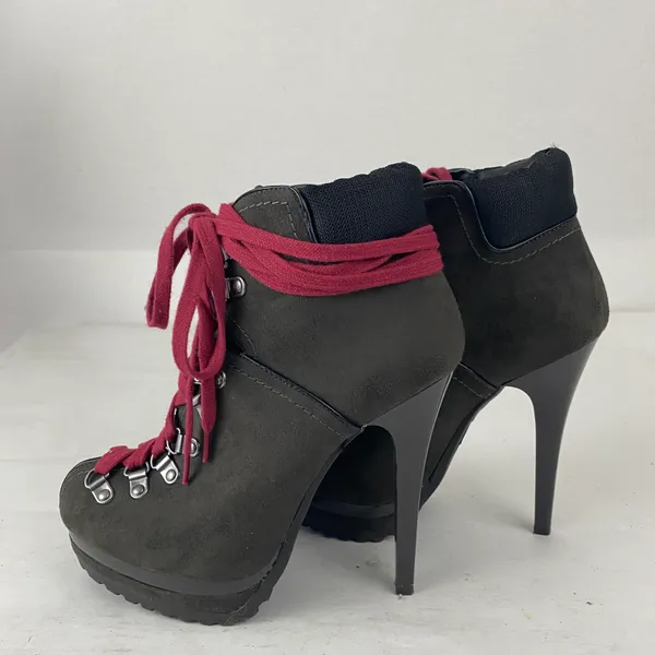 Xhilaration E NWOT Lace Up Heeled Hiking Boots - Image 5