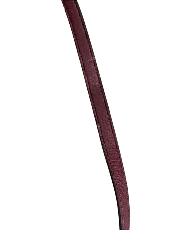 Fossil Devon Carbenet Wine Pebble Leather Dot Crossbody Shoulder Bag - Image 12