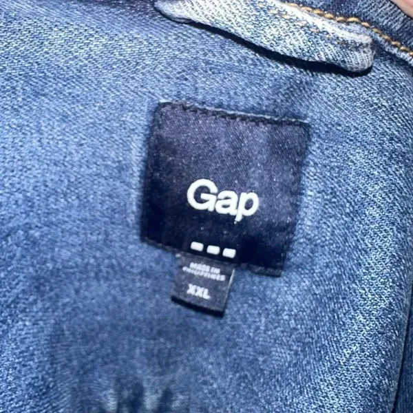 Gap classic denim minimalist distressed capsule XXL jacket - Image 3