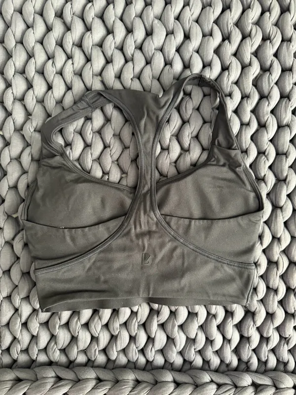 BuffBunny Black Scoop Neck Sports Bra - Image 4