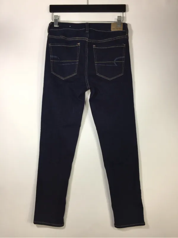 American Eagle Hi-Rise Skinny Dark Wash Super Stretch Size 4 x-short - Image 8