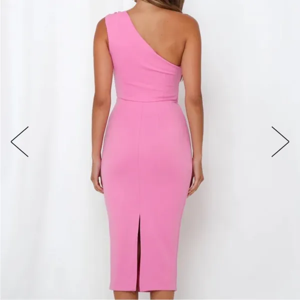 Hello Molly CUPID AND PSYCHE MIDI DRESS one shoulder size 8‎ - Image 4