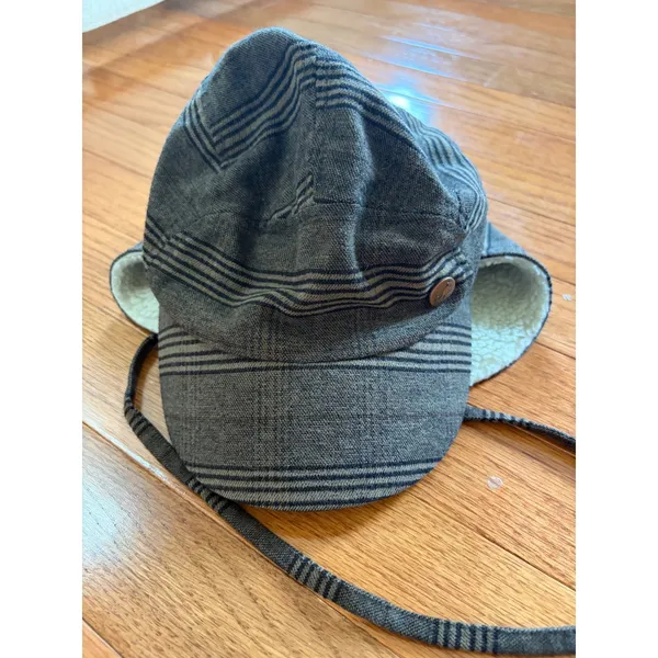 Kangol Plaid Supre Trapper Hat Brown Black Faux Fur Ear Flaps K1185FA S/M - Image 3