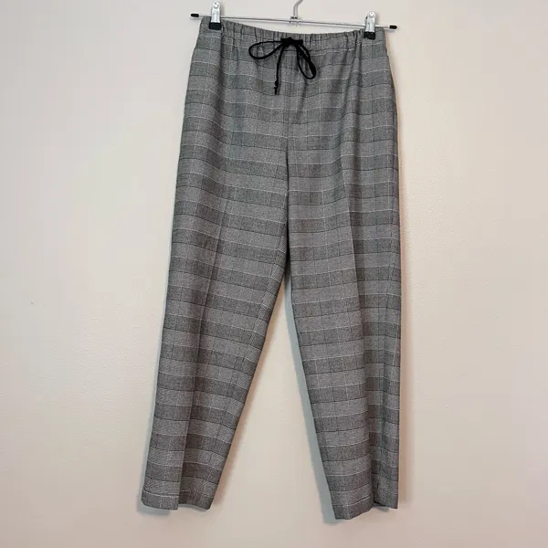 The Group by Babaton Aritzia Jimmy Pull On Flannel Pant Gray Plaid M - Image 2