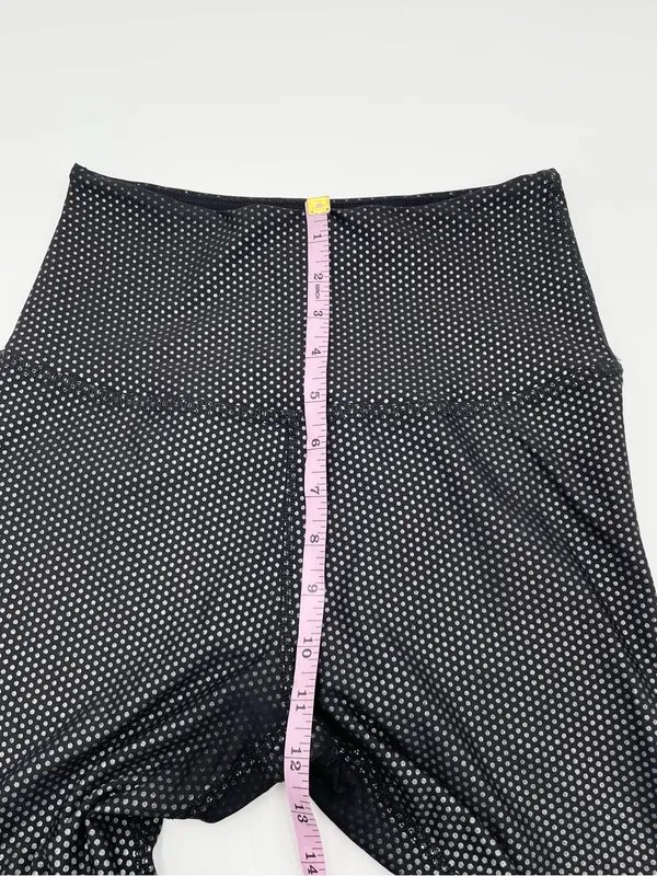 Beyond Yoga Spot On High Waisted Midi Leggings Size Medium Black Metallic Foil - Image 11