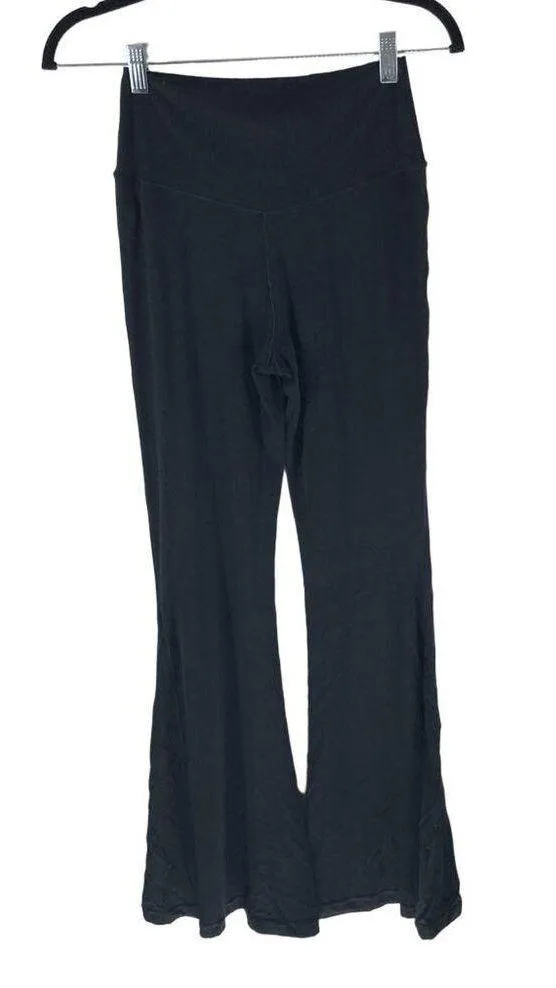 Aerie Offline By Womens High-Waisted Crossover Flare Pants Black Size L - Image 2