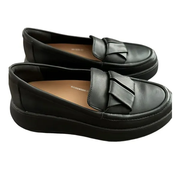 Fitflop Womens F-Mode Leather Flatform Slip On Loafers Shoes Size 7 - Image 4