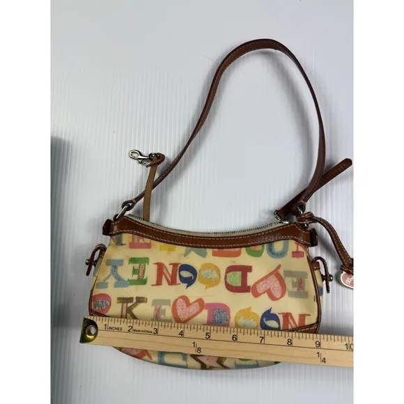 Dooney & Bourke Coated Rainbow‎ Doodle Graffiti Handbag Purse - Image 2