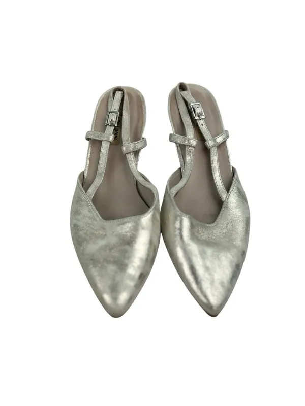 *Paul Green Tabitha Kitten Heels Womens Size 7 Metallic Gold Ivory Quiet Luxury - Image 13