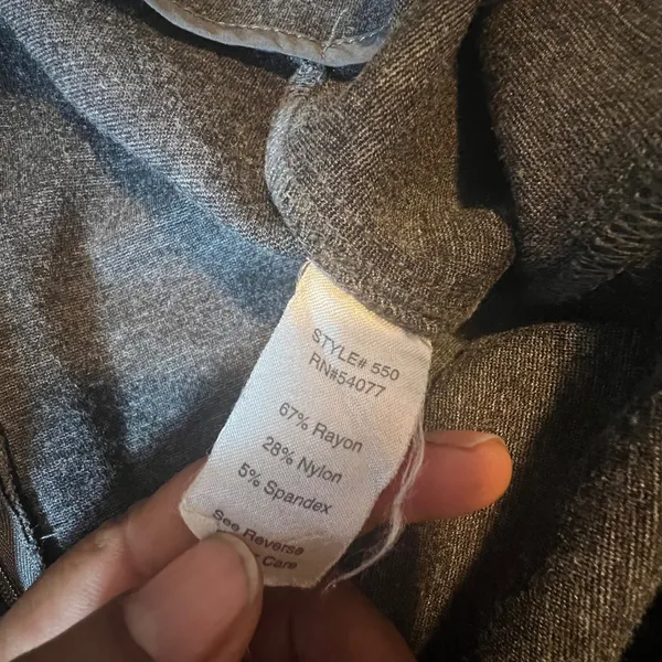 Cabi Charcoal Gray Heather Ponte Pencil Skirt‎ Style 550 Womens Size 16 Workwear - Image 3