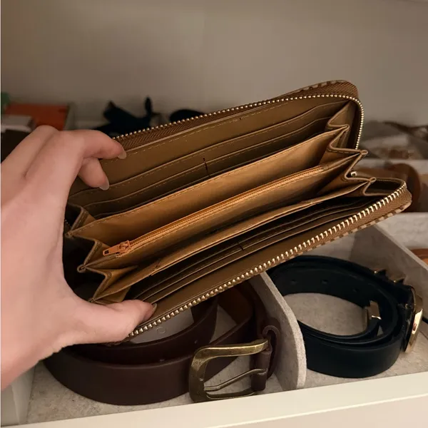 Michael Kors Gold and Tan Wallet - Image 3