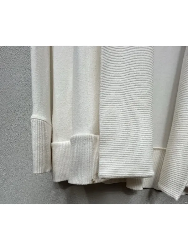 Beyond Yoga Soften Up Cardigan Women’s Small Off White Open Front Pockets Flawed - Image 4