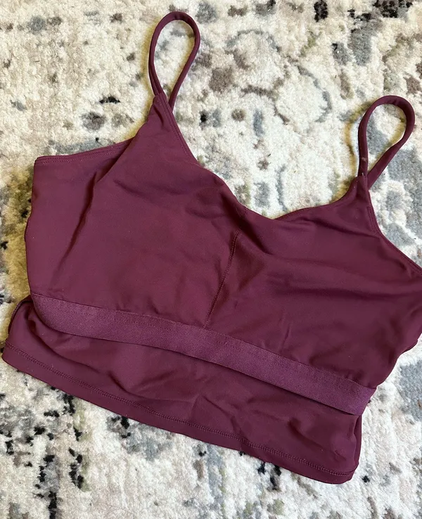 Maroon Brami Crop Tank Top Purple Size M - Image 3