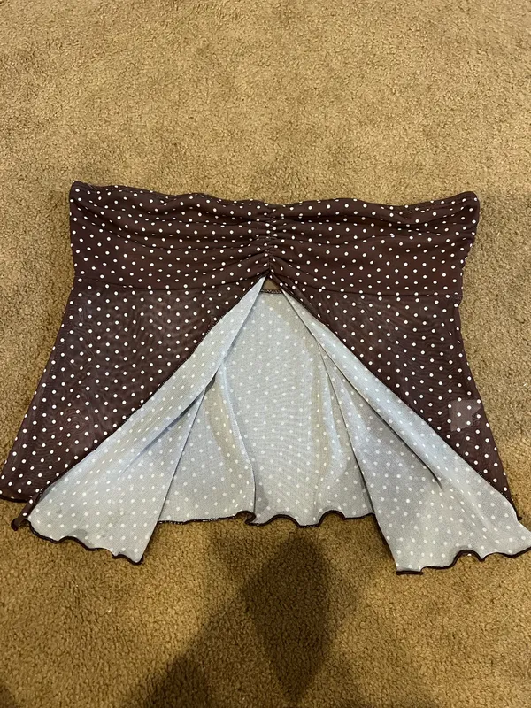 Marshalls Brown Polka dot top - Image 2