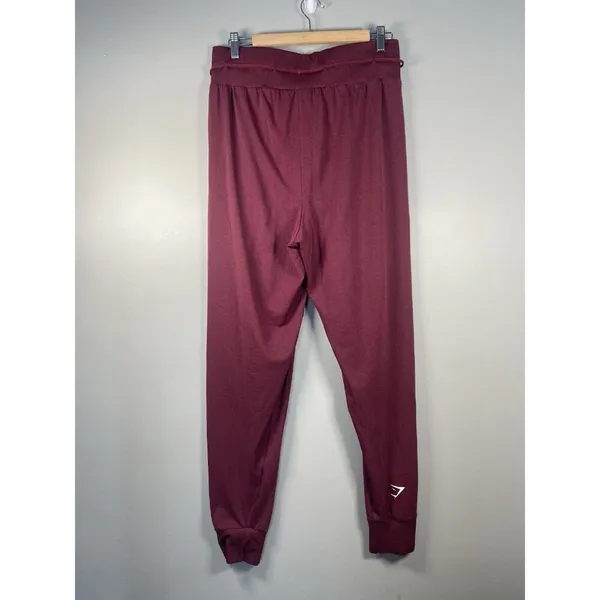 Gymshark Vital Seamless 2.0 High Rise Joggers Baked Maroon Marl Size Medium Run‎ - Image 6