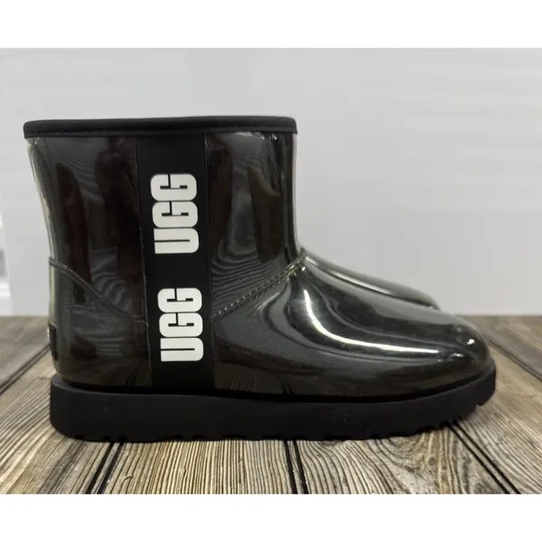 UGG Classic Clear Mini in Black SZ 9 - Image 3