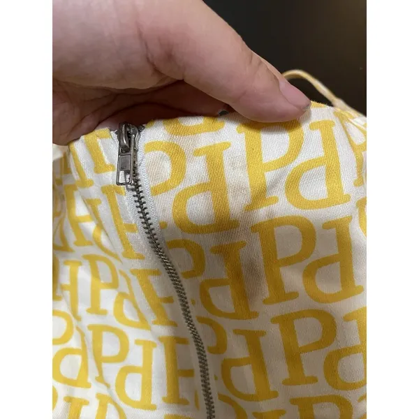 Peppermayo YELLOW AND WHITE MEADOW LOGO Bustier Top Size 2 - Image 5
