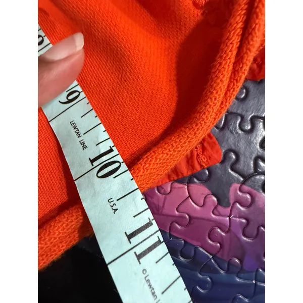 Free People Movement‎ Orange Athletic Shorts Flowy Sheer Overlay Size XS - Image 8