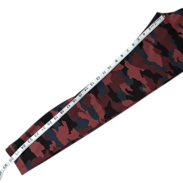 Lululemon Leggings 4 Wunder Under Camo High Rise‎ Black Red Blue - Image 4
