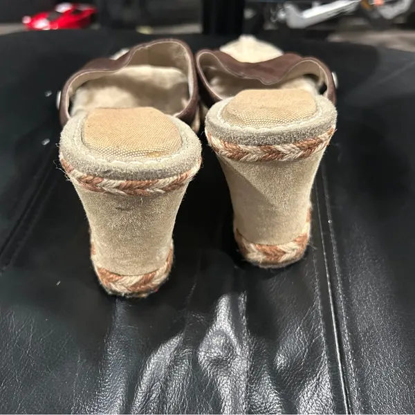 UGG Women's Brown Shearling Mules - Image 7
