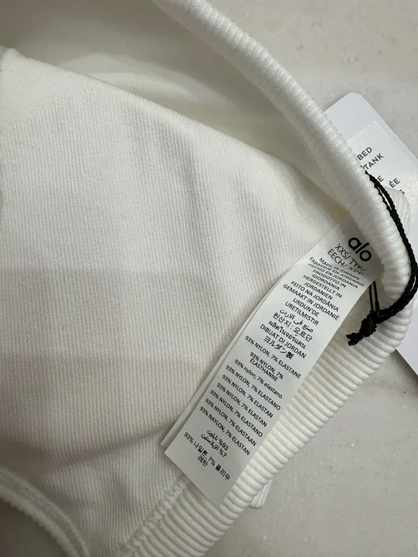 Seamless Ribbed Favorite Bra Tank Alo Yoga - Image 7