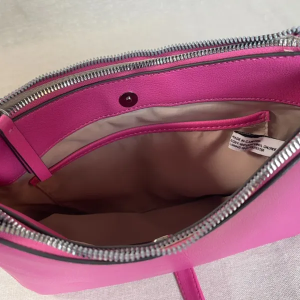 Nine West | Hot Pink Vegan Leather Crossbody Purse - Image 8