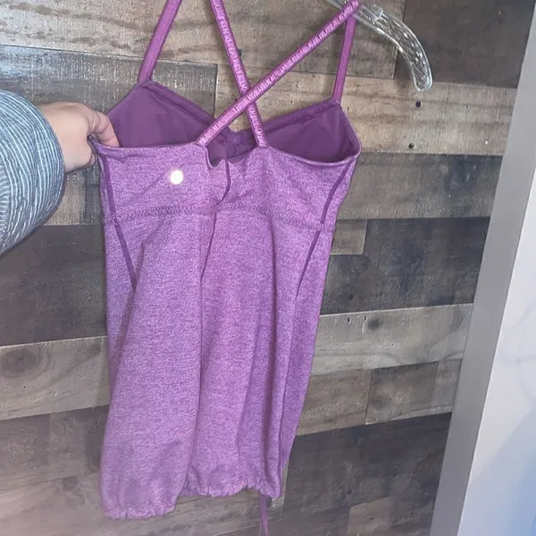 Lululemon Bulerias in Heathered Regal Plum/Dewberry Drawstring Waist Tank - Image 7