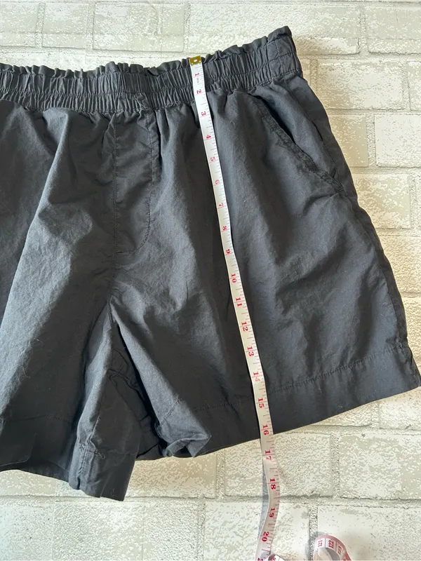 aerie Black Cotton Elastic-Waist Athletic Shorts - Image 6