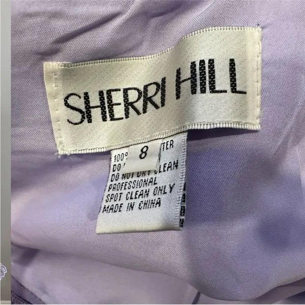 Sherri Hill 55500 Lilac Purple Tiered Ruffle Prom Gown sz 8 - Image 8