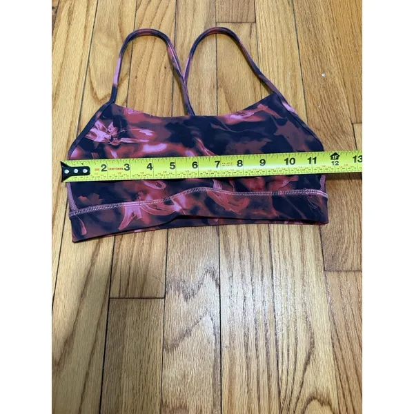 Lululemon Flow Y‎ Nulu Bra *Light Support, A–C Cups Intensity Pink Blossom Multi - Image 7