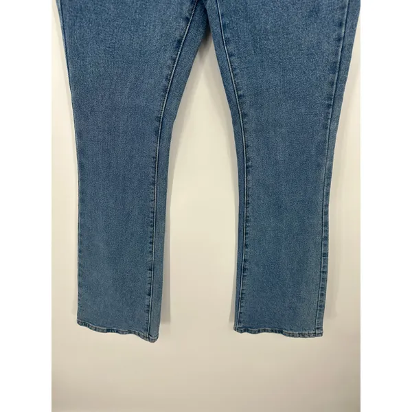 Princess‎ Polly Women Flare Bootcut Denim Jeans Medium Wash Cotton Size 4 - Image 3