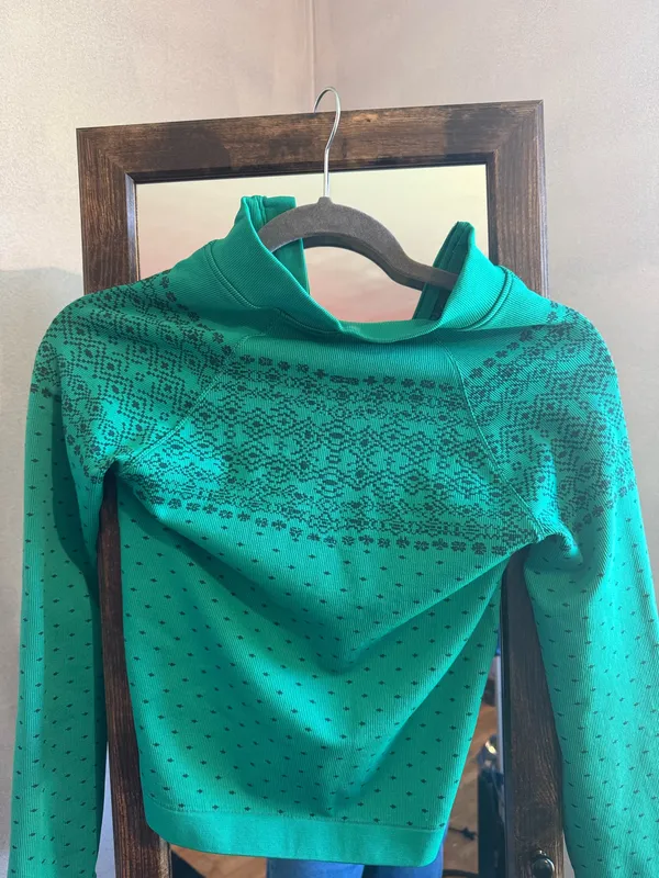 DSG Long Sleeve Quarter Zip Green Size XS - Image 2