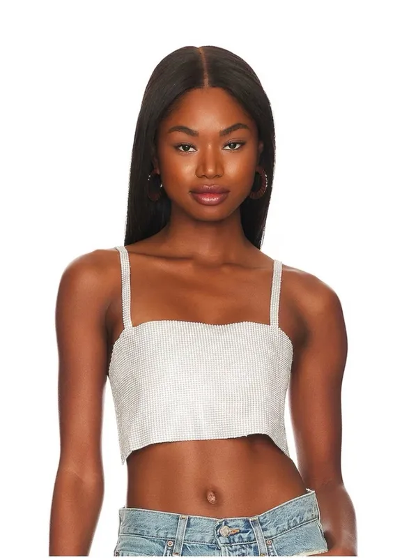 OW Collection Gloria Top in Silver Fox Size XS - Image 2