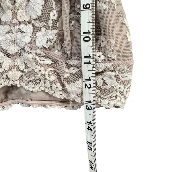 Free People Intimately‎ Bra Bralette XS Beige Lace Stretch Fit Racerback Lined - Image 8