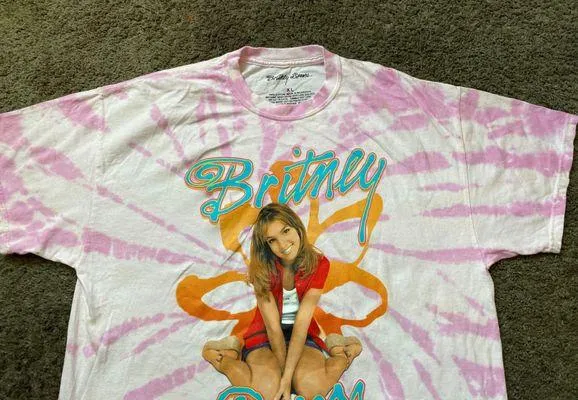 Britney Spears Tie Dye Pink Tee - Image 3