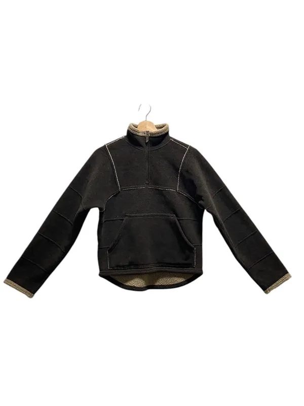 The North Face Vintage Y2K Fleece Quarter Zip Pullover Jacket Brown Size S Cozy - Image 2