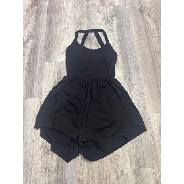 Halara Black Softly Zero Airy Backless Twisted Flare Low Support Dance Large NEW - Image 3