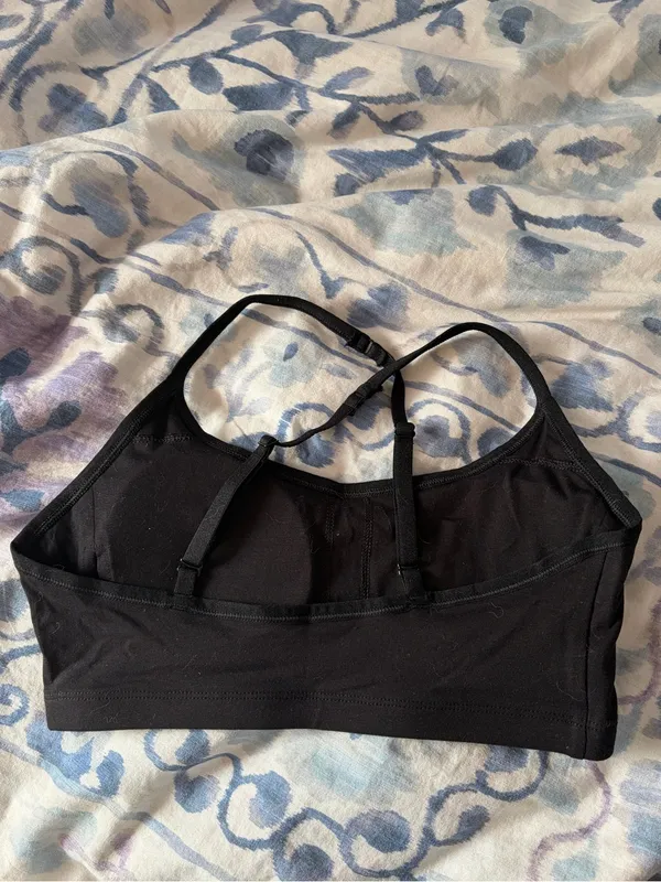 NWOT - pact Women's Black Everyday Strappy Scoop organic cotton Bralette S - Image 7