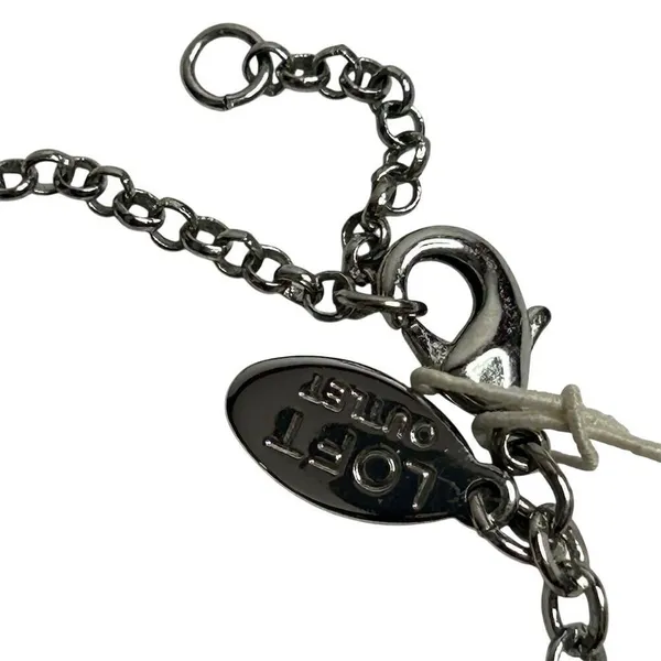 Loft Multi-Strand Gunmetal Tone‎ Necklace Simulated Pearls Rhinestones - Image 3