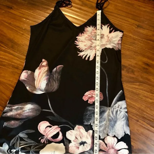 Maxi Dress For Women Flower Floral Print Sleeveless Adjustable Straps Size M - Image 9