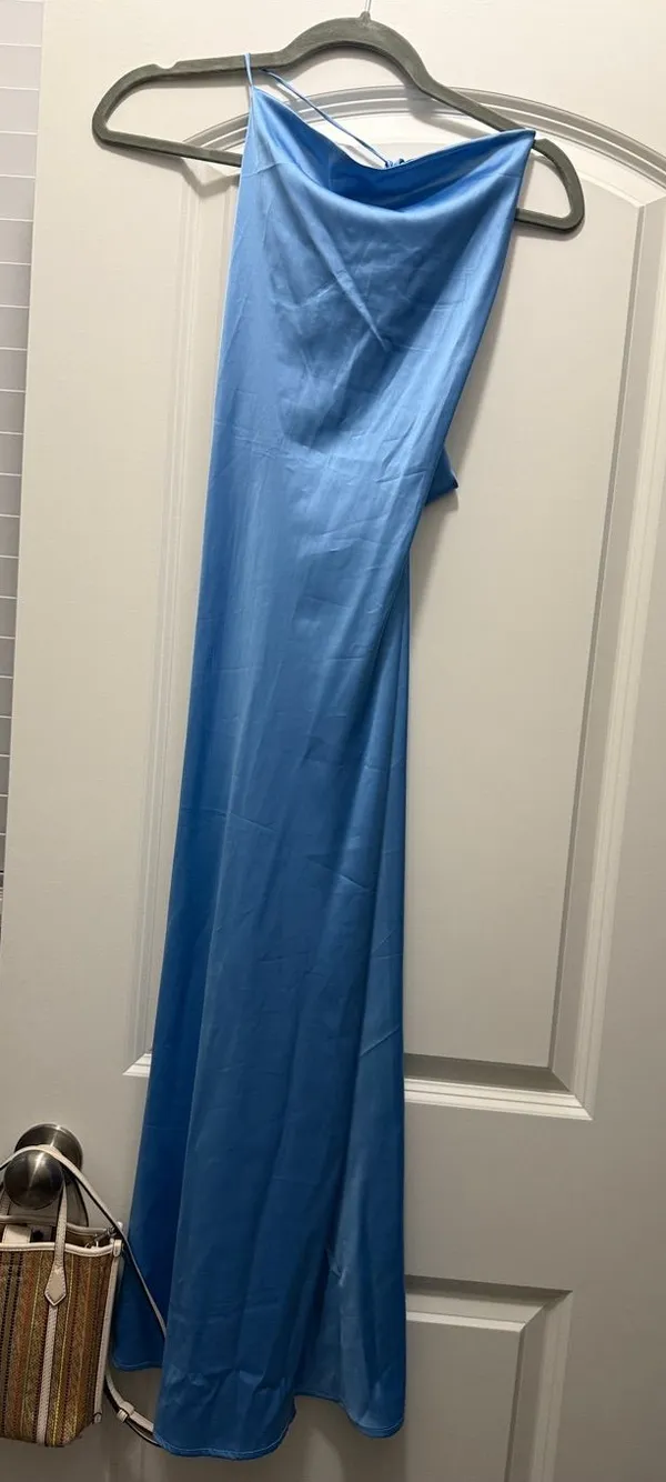 Light Blue Slip Dress Size XS - Image 3