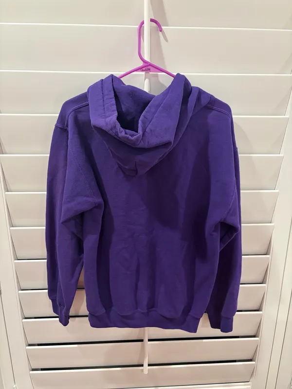 LSU Gildan Sweatshirt Purple - Image 3