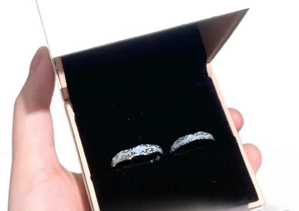 & Other Stories Unisex Minimalist Style Glow-in-the-Dark Adjustable Rings Size 6-12 - Image 4