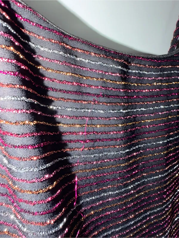 Lush Metallic Striped Tank Dress - Image 4