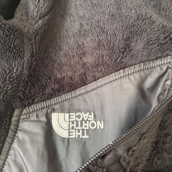 The North Face Osito Hybrid Full Zip Hoodie Black Fleece Jacket Womens XS - Image 4