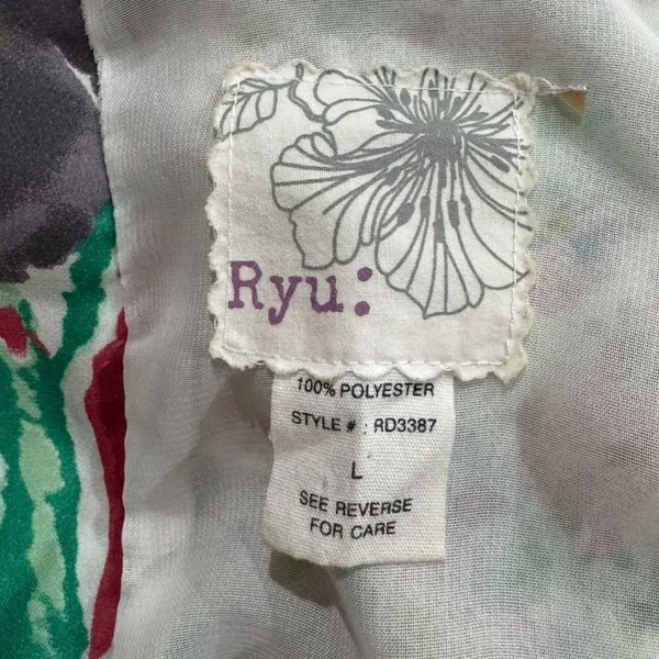 Anthropologie Ryu: Multi Print Contrast Tunic Sleeveless Dress Women’s Large - Image 3