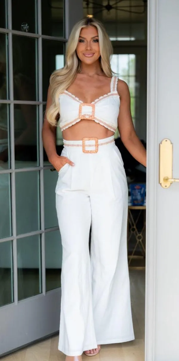These Three Boutique White 2 Piece - Image 2