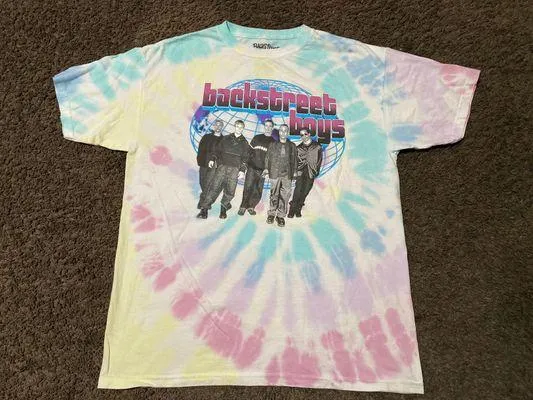 Backstreet Boys Tie Dye Tee Size Large - Image 3
