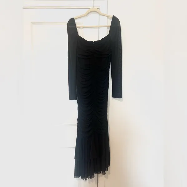 Showpo Here Comes the Sun Arabella Mesh Midi Dress - Image 7